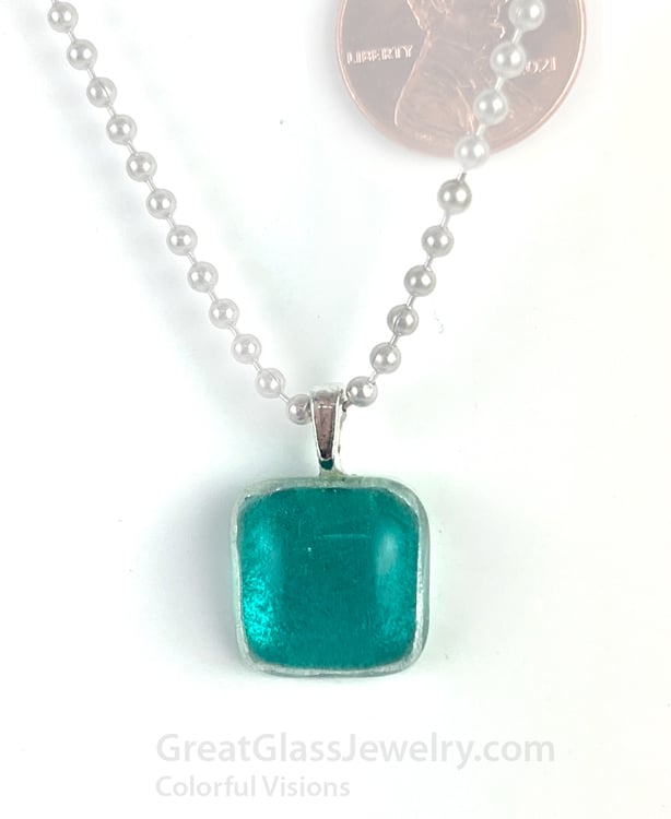 Petite Necklace - Aqua Marine