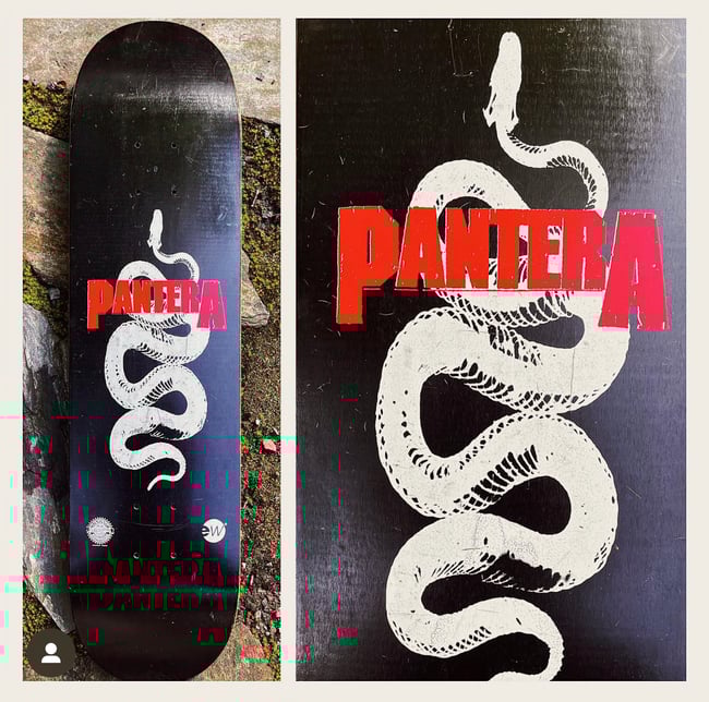 Pantera Great Southern Trendkill Promotional Skateboard 1996