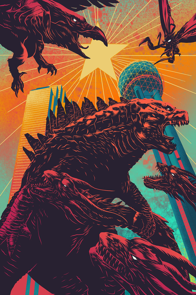 Image of Go Go Godzilla - Dallas Exclusive!