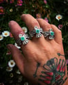 WL&A Handmade Old Style Heavy Ingot Royston Thunderbird Rings 