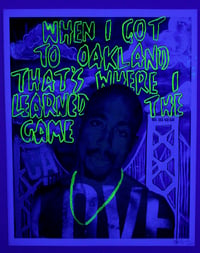 Image 2 of Tupac Glow Print