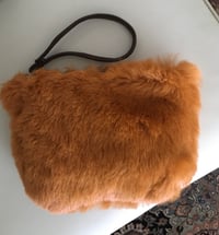 Image 4 of *shearling pouches with leather wristlet*