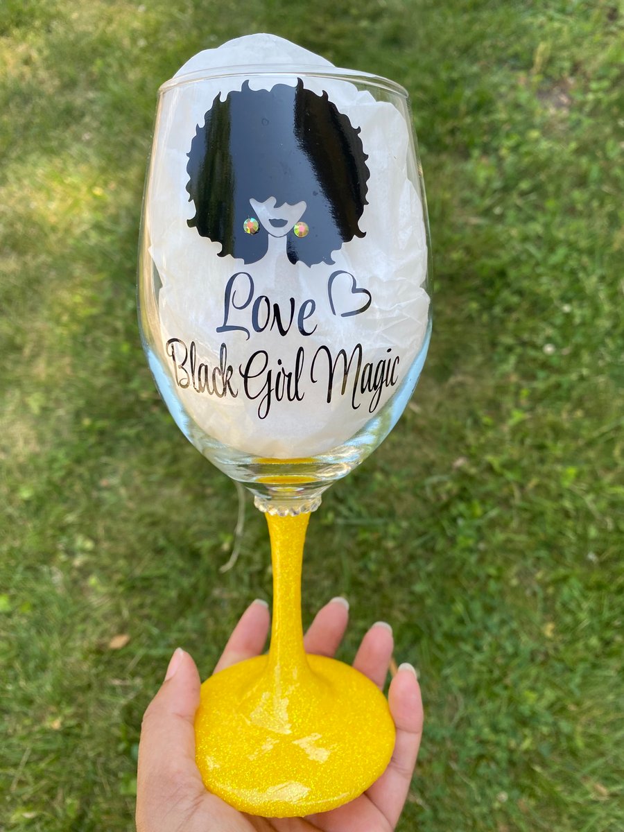 Black Girl Magic Wine Glass & Cup Collection – Good Works 4 GOD