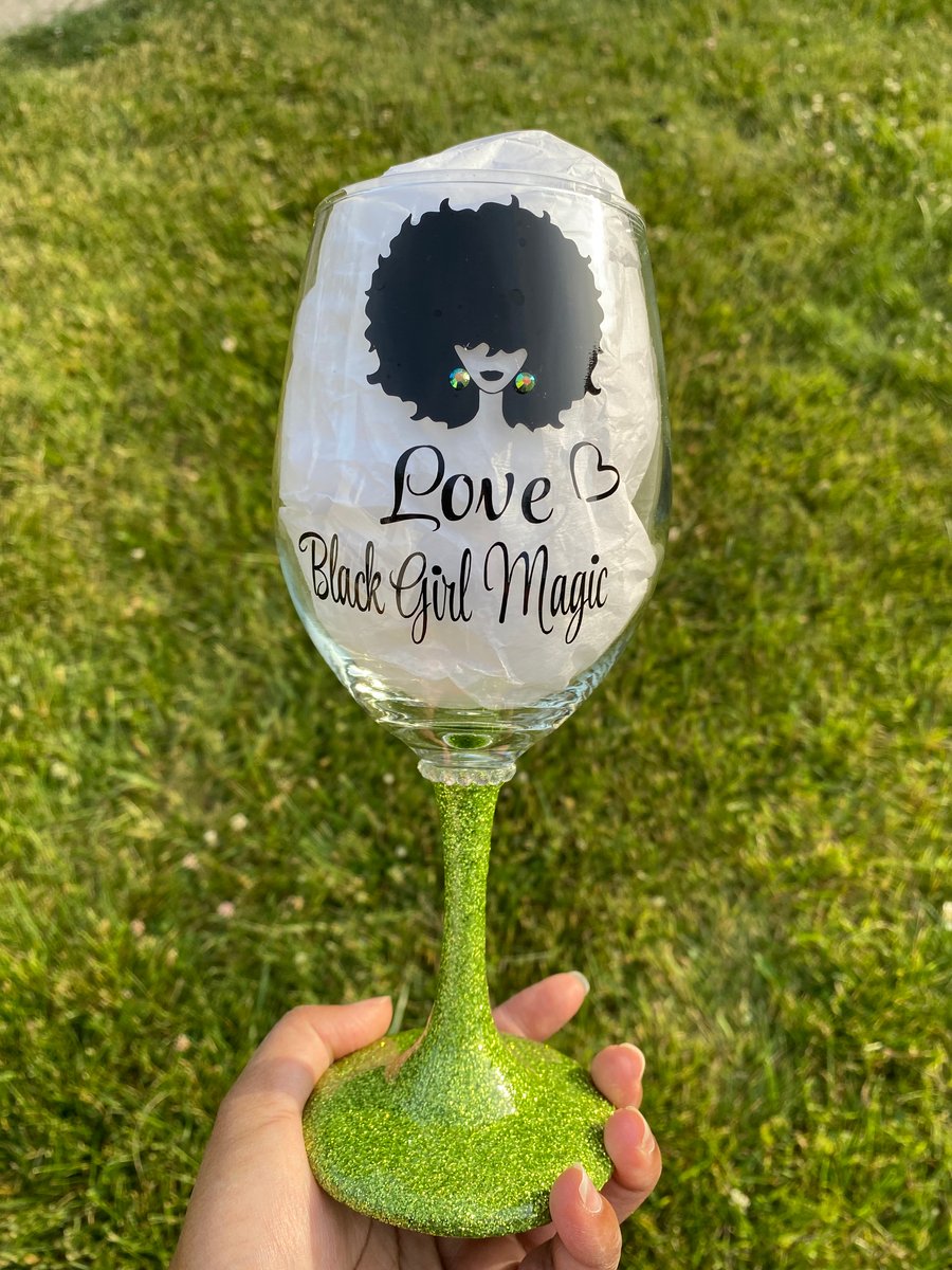 Black Girl Magic Wine Glass & Cup Collection – Good Works 4 GOD