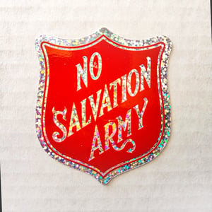 Image of No Salvation Army - Glitter Sticker