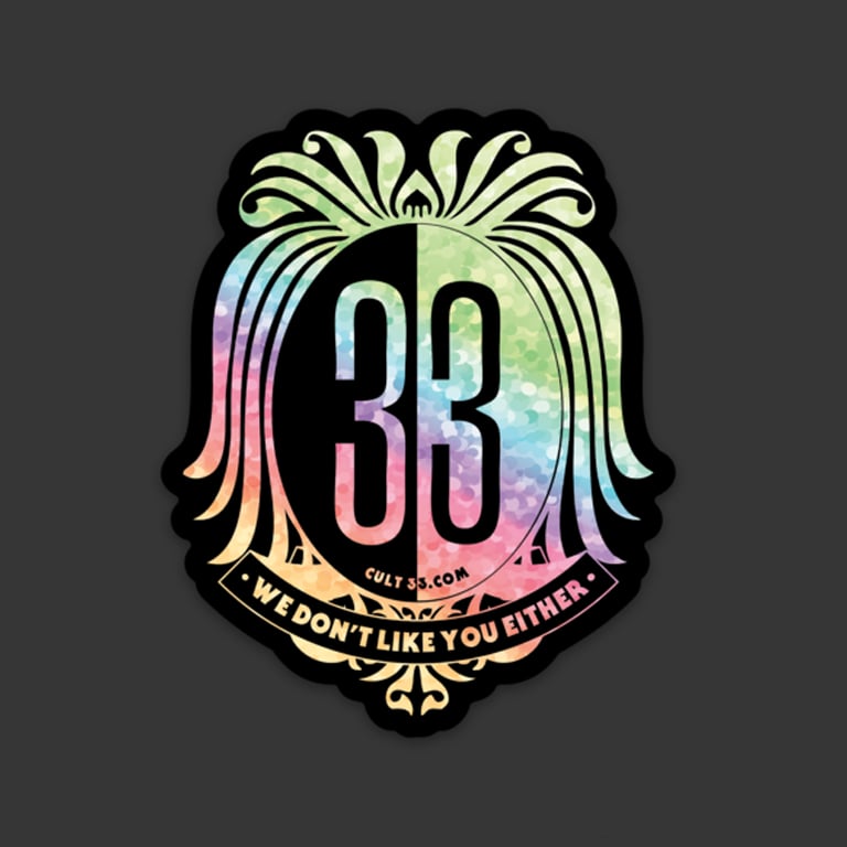 Image of Cult 33 - Glitter Sticker