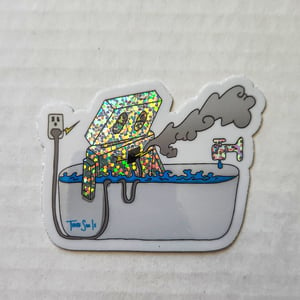 Image of Suicide Robot - Glitter Sticker