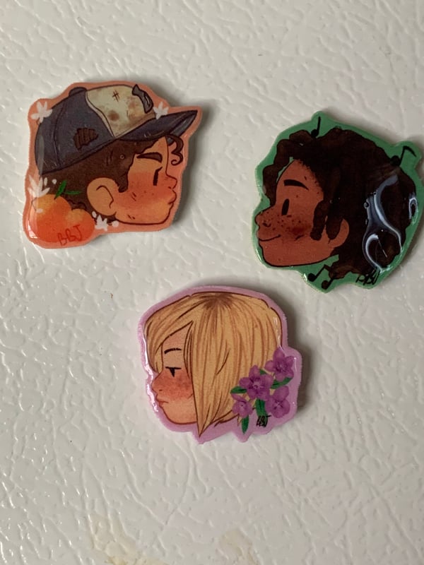 Image of Taletell walking dead Clementine-Loius-Violet Fridge magnets