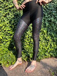 Image 3 of Black Shattered glass leggings
