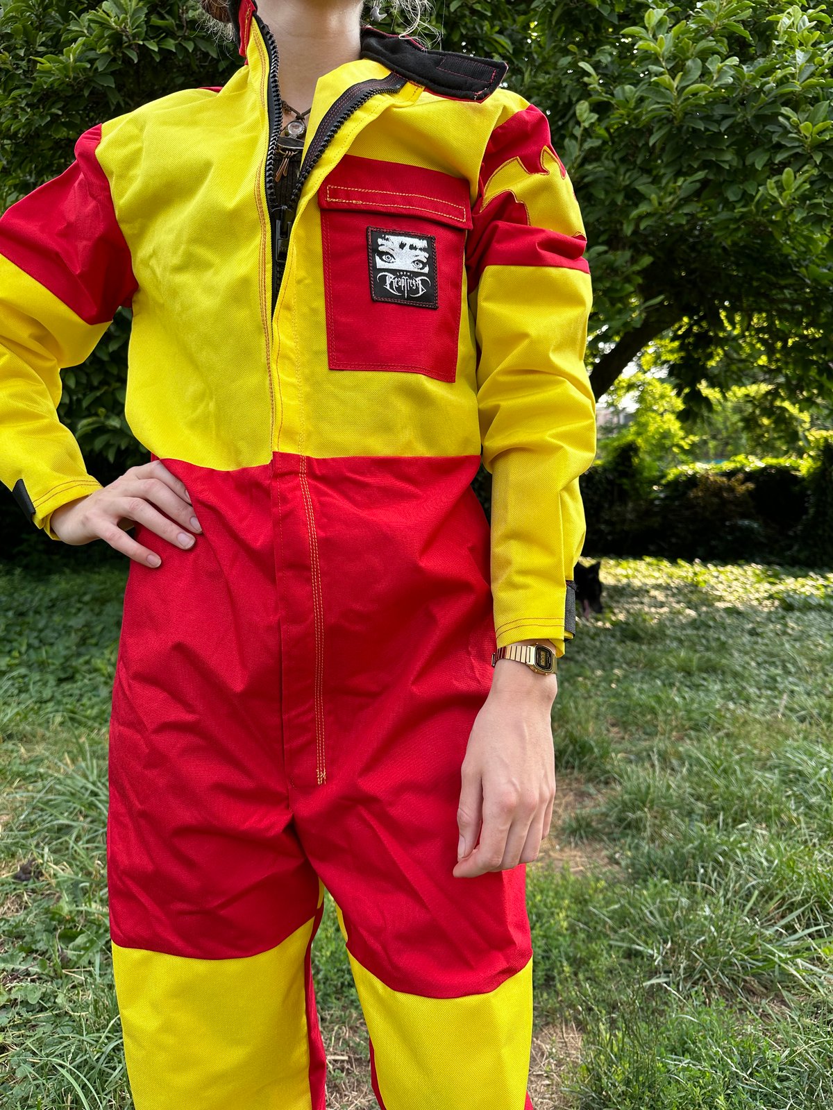 Yellow/Red Unisex Cave suit | sophireaptress