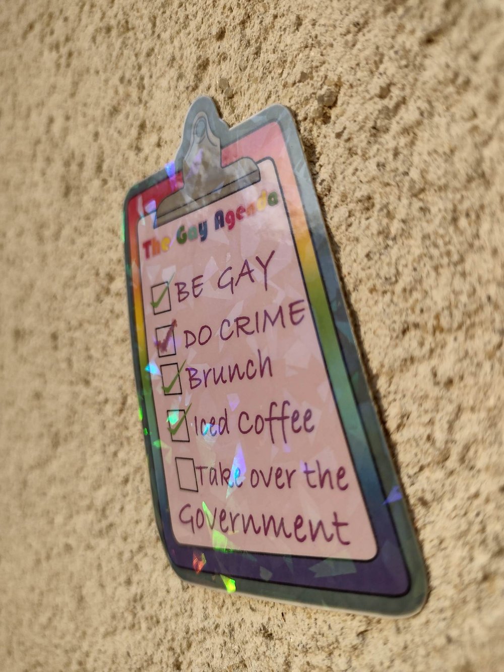 Image of Pride Sticker - The Gay Agenda