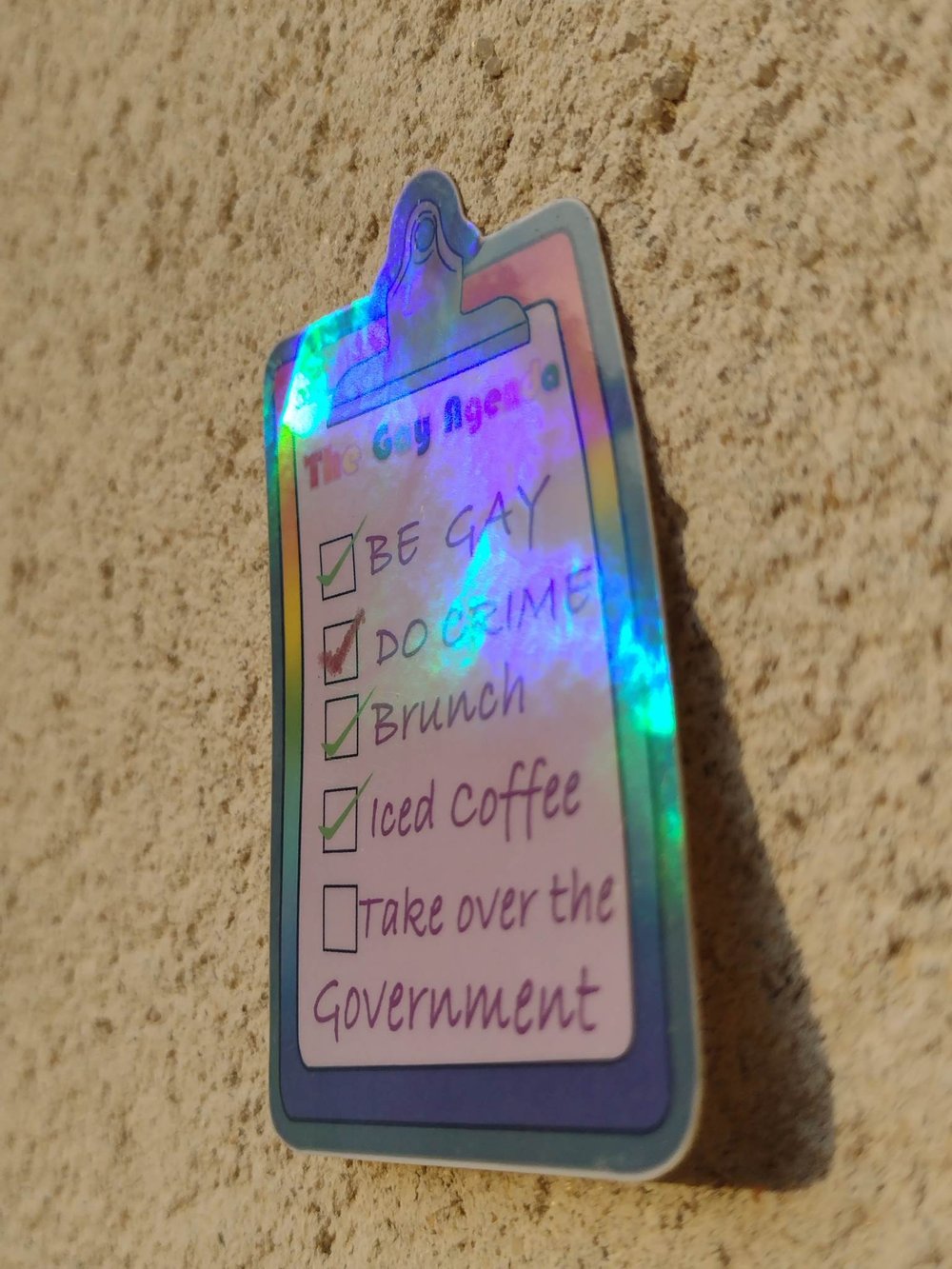 Image of Pride Sticker - The Gay Agenda