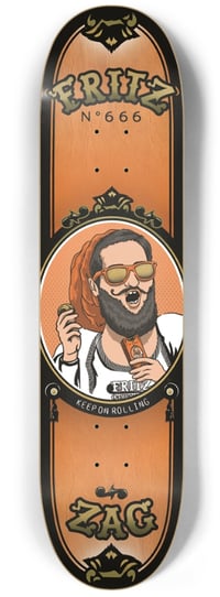 Image 1 of Fritz "Zig Zag" Skate Deck