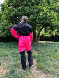 Image 3 of Hot Pink/Black Unisex Cave Suit