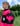 Hot Pink/Black Unisex Cave Suit