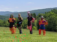 Image 10 of Olive/Black Unisex Cave Suit