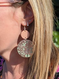 Image 5 of Luna Metallic Leather Earrings