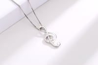Image 4 of Silver Music Note Pendant (925 Silver)