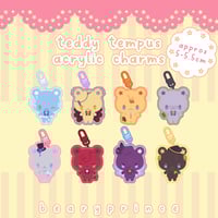 Teddy Tempus Acrylic Charms