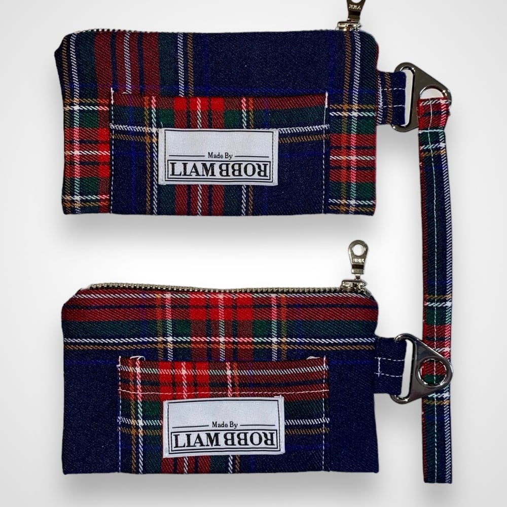 Navy/Red Tartan Wallet