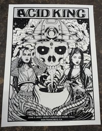 Acid King - June 3, 2023- Artwork by Caitlin Mattisson & Alan Forbes