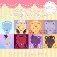 Teddy Tempus Mini-Sticker Sheets