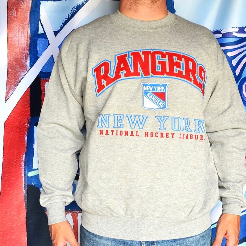 Image of Vintage 1990's New York Rangers Lee Sports Sweatshirt Sz.L