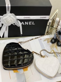 Image 4 of CC Patent Leather Heart Bag