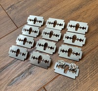 Razorblade Coffin Pin