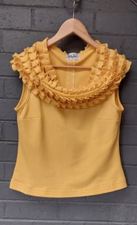 Image 1 of KylieJane Ruffle collar vest -buttercup