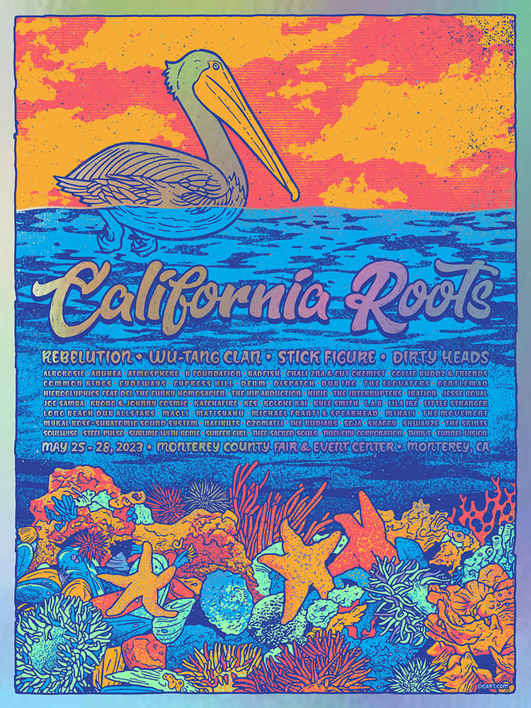 Image of California Roots Festival 2023 Rainbow Foil Variant
