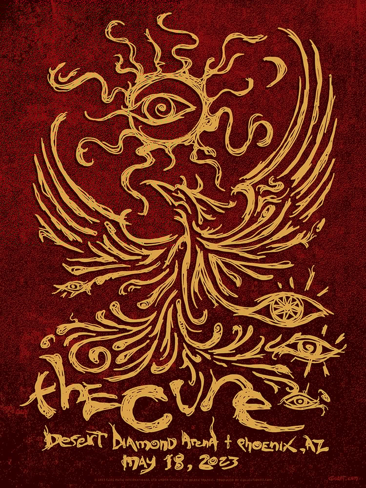 Image of The Cure 2023 Red Phoenix