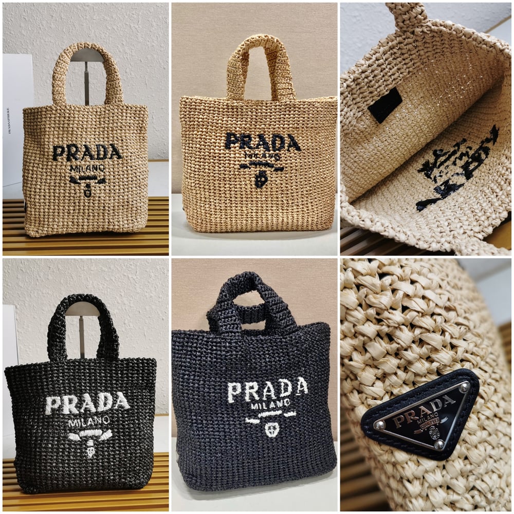 Prady Raffia bag