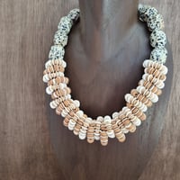 Image 3 of Dalmatian Stone Rondelle Necklace
