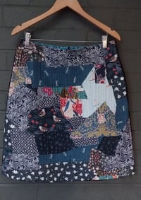 Image 1 of KylieJane patch skirt - multi blues