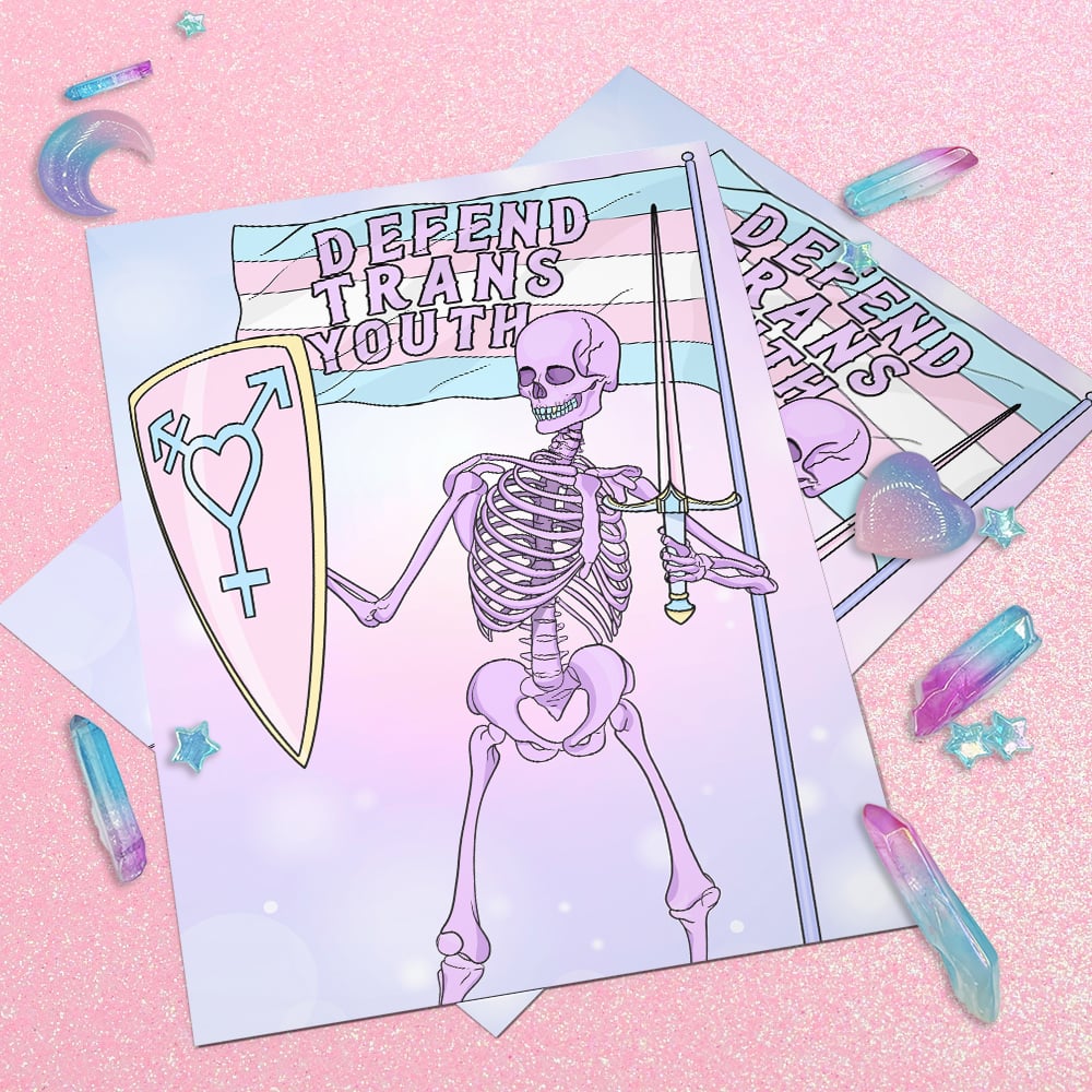 Image of Defend Trans Youth Art Print