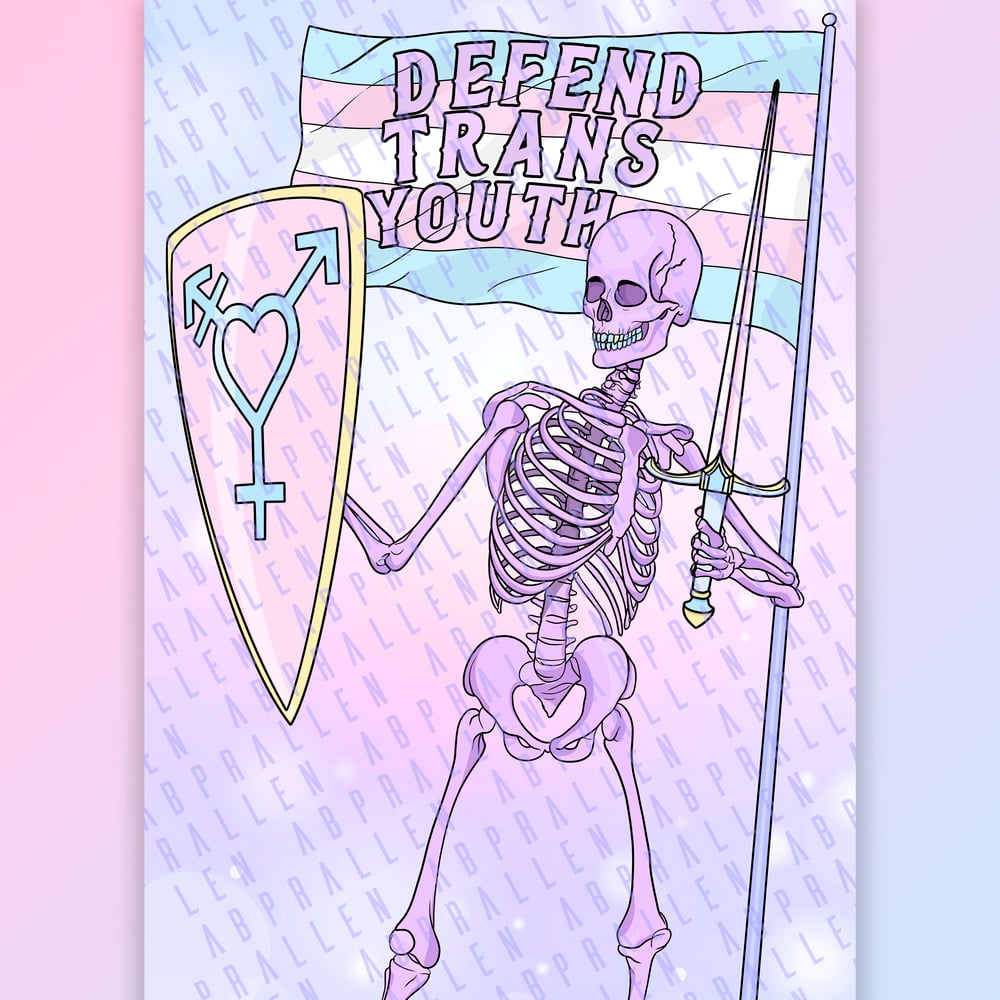 Image of Defend Trans Youth Art Print