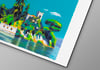 Isola di Loreto (giclee Print, A4)