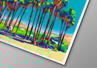 Image 2 of Palm Springs Palm Trees (giclee Print, A4)