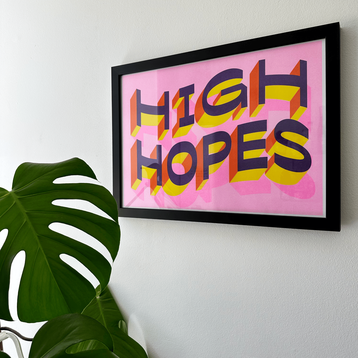 Image of 'High Hopes' Risograph Print by Rachel E Millar