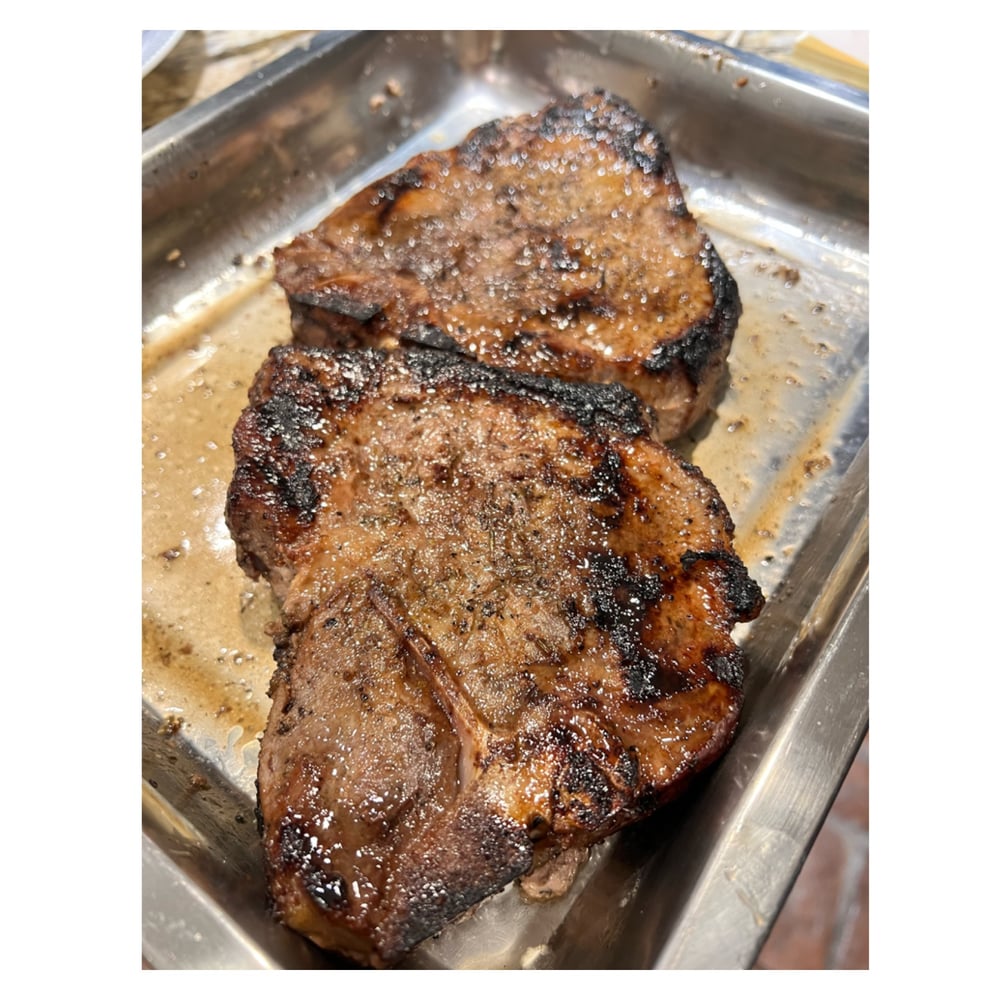TWO- 1” Bone In Pork Chops