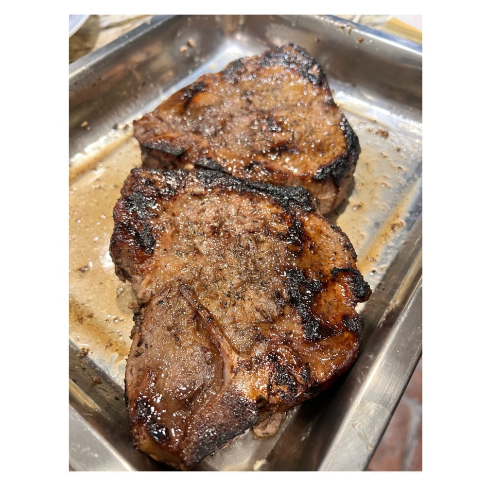 TWO- 1” Bone In Pork Chops 