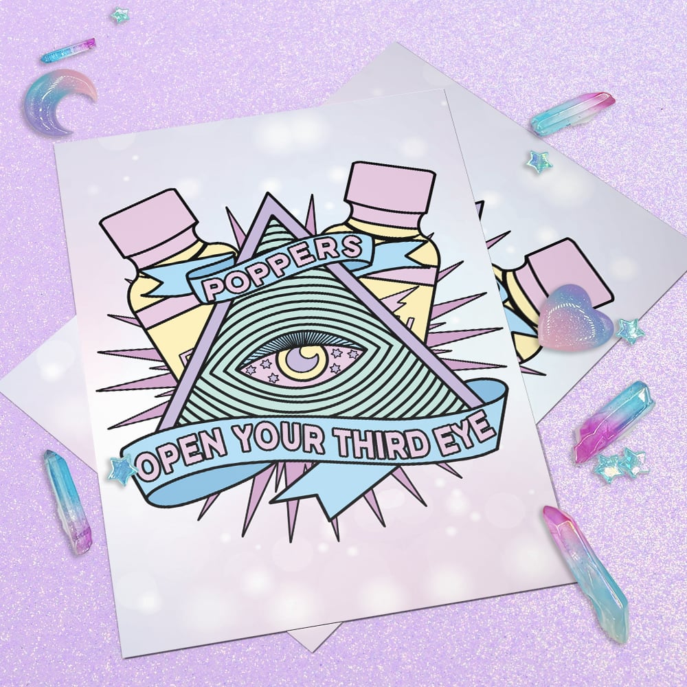 Image of Poppers Open Your Third Eye Art Print
