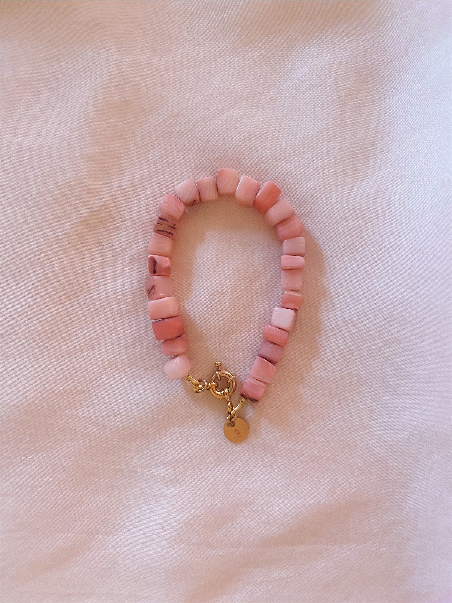 Image of Bracelet nacre rose