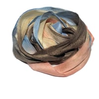 Image 1 of 10YD OLD WEST HAND DYED SARI SILK RIBBON/HAND DYED BY COLOR KISSED SILK