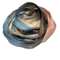 Image 2 of 10YD OLD WEST HAND DYED SARI SILK RIBBON/HAND DYED BY COLOR KISSED SILK