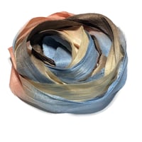 Image 3 of 10YD OLD WEST HAND DYED SARI SILK RIBBON/HAND DYED BY COLOR KISSED SILK