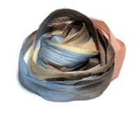 Image 4 of 10YD OLD WEST HAND DYED SARI SILK RIBBON/HAND DYED BY COLOR KISSED SILK