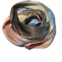 Image 5 of 10YD OLD WEST HAND DYED SARI SILK RIBBON/HAND DYED BY COLOR KISSED SILK