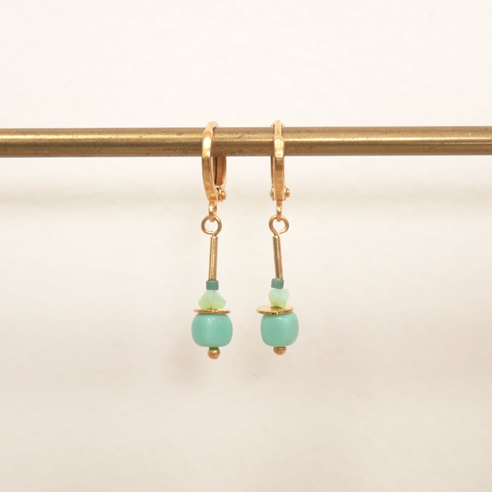 Image of Boucles Liv celadon